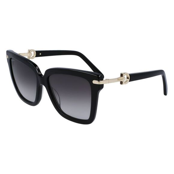 Ferragamo Black Acetate Women's Sunglasses